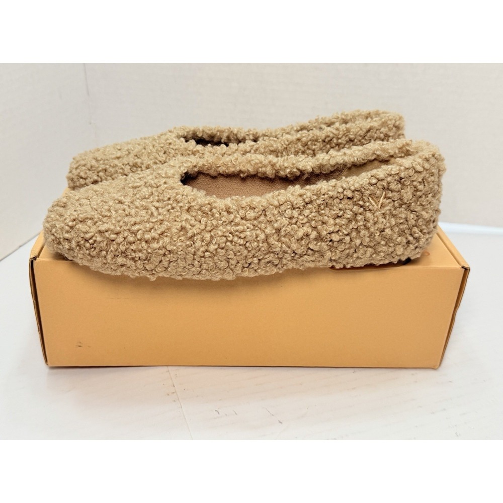 VIVAIA Margot‎ 2.0 Latte Faux Fur Flats Women's EU 39 US 8.5 New In Box - Picture 4 of 8